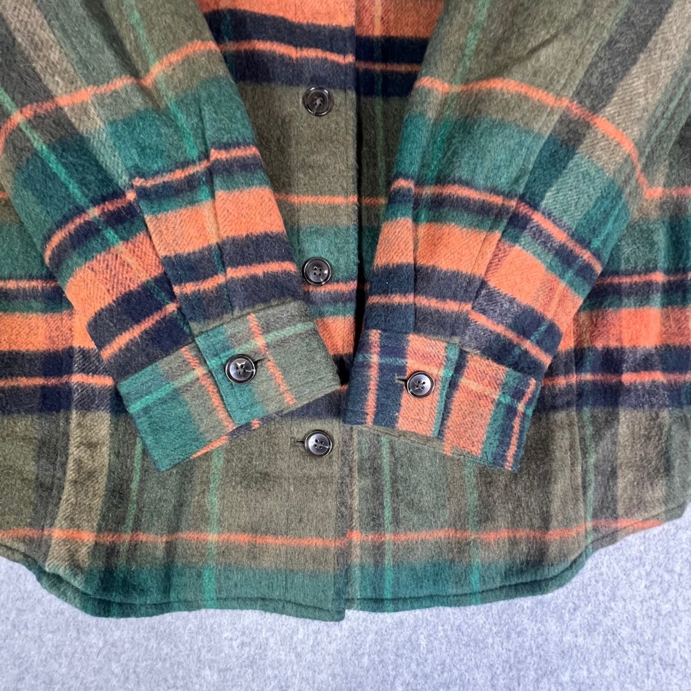 Talbots Plaid Shacket Coat Jacket Button Front Bl… - image 10
